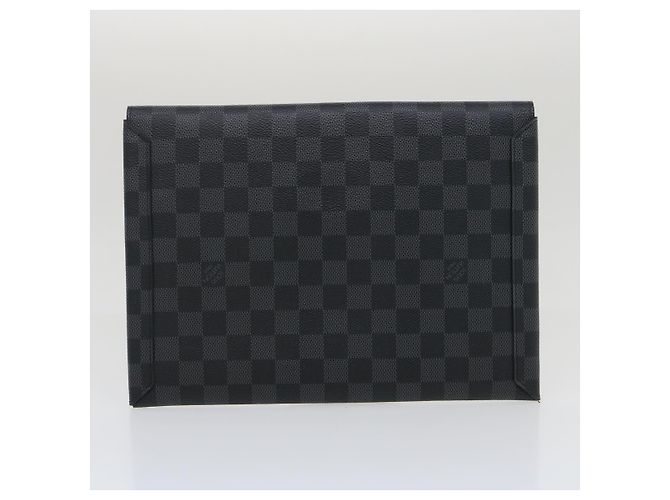 LOUIS VUITTON Damier Graphite Alpha Triple Pouch N60255 LV Aut 29633alla - vista 3
