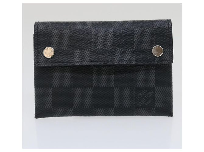 LOUIS VUITTON Damier Graphite Alpha Triple Pouch N60255 LV Aut 29633alla - vista 30