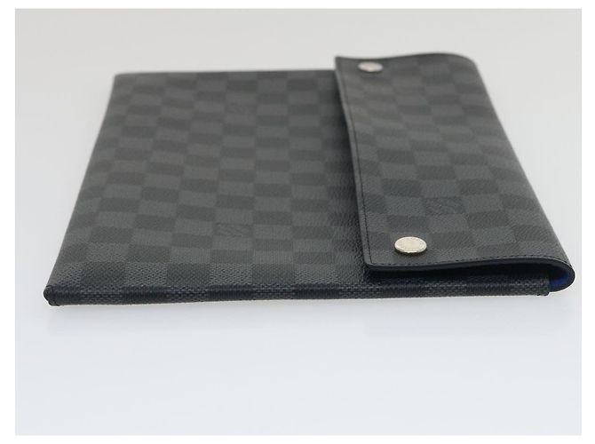 LOUIS VUITTON Damier Graphite Alpha Triple Pouch N60255 LV Aut 29633alla - vista 4