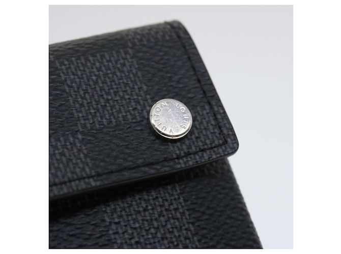 LOUIS VUITTON Damier Graphite Alpha Triple Pouch N60255 LV Aut 29633alla - vista 40