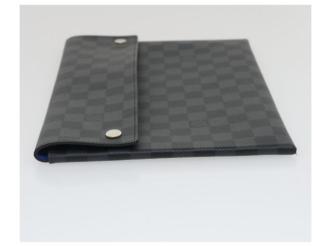 LOUIS VUITTON Damier Graphite Alpha Triple Pouch N60255 LV Aut 29633alla - vista 5