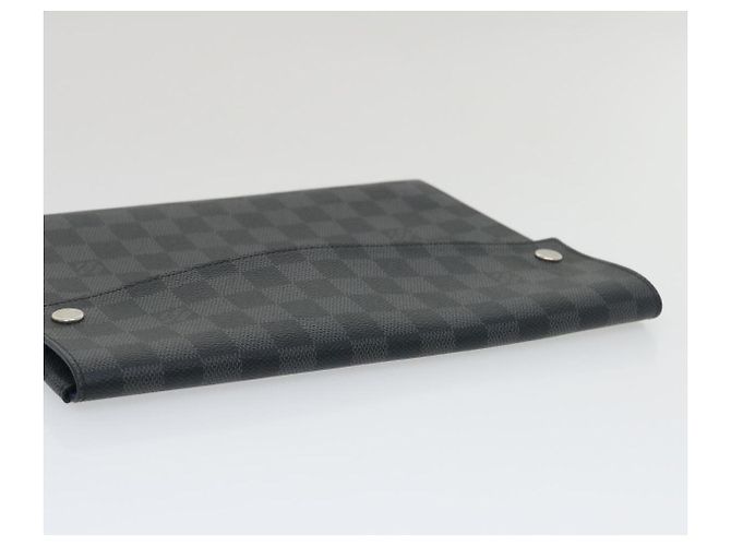 LOUIS VUITTON Damier Graphite Alpha Triple Pouch N60255 LV Aut 29633alla - vista 6