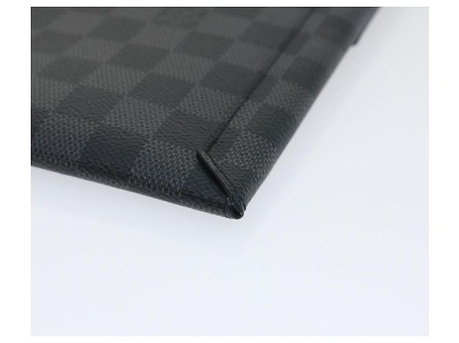 LOUIS VUITTON Damier Graphite Alpha Triple Pouch N60255 LV Aut 29633alla - vista 8