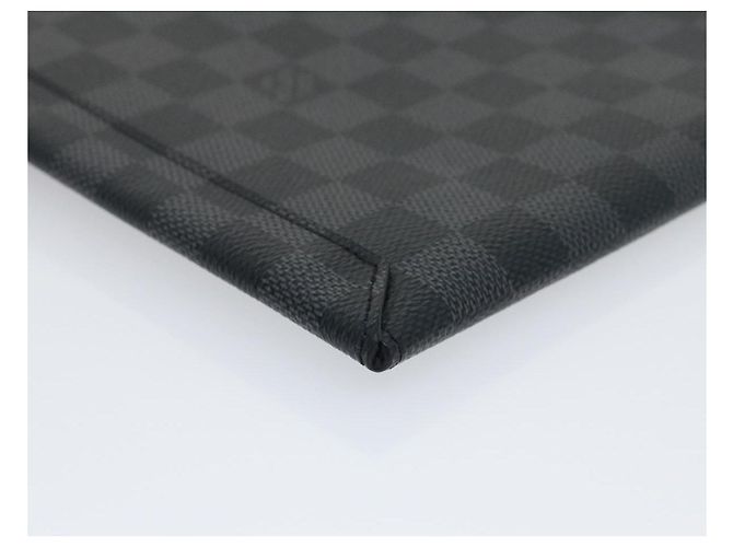 LOUIS VUITTON Damier Graphite Alpha Triple Pouch N60255 LV Aut 29633alla - vista 9