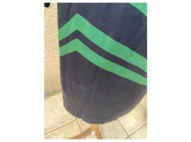 Stella Mc Cartney Abito in seta Stella McCartney Verde Blu Navy - vista 7