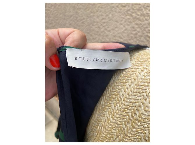 Stella Mc Cartney Abito in seta Stella McCartney Verde Blu Navy - vista 8