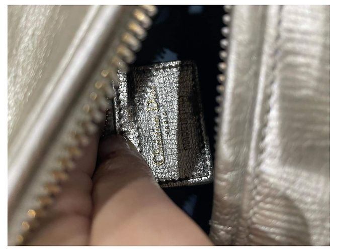 Limited Patch verzierte Lady Dior Handtasche Größe M Silber Hardware - Ansicht 6