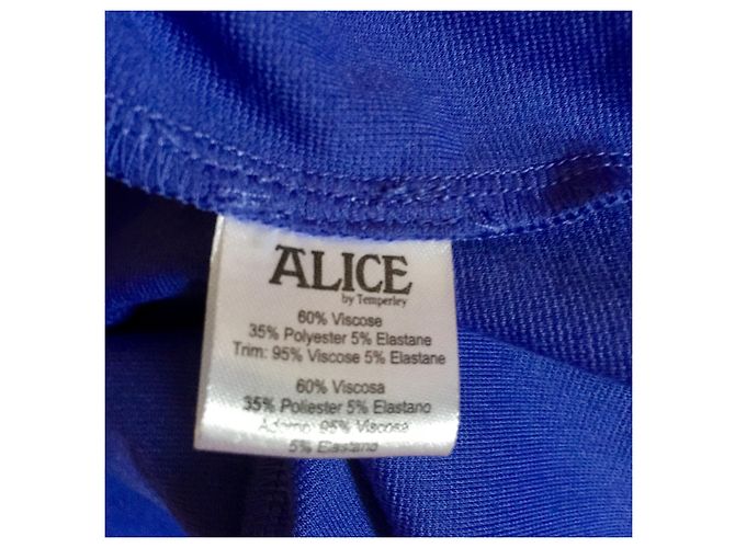 Alice by Temperley Vestido com recorte em gaiola e enfeites de pérolas Azul - vista 7