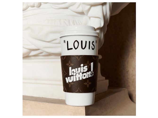 Louis Vuitton Louis Monogramme Porcelain Mug White - view 2