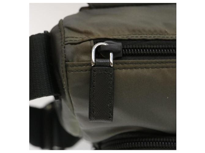 PRADA Borsa A Tracolla Nylon Grigio Auth ar6903 - vista 18