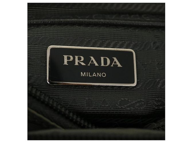 PRADA Borsa A Tracolla Nylon Grigio Auth ar6903 - vista 21