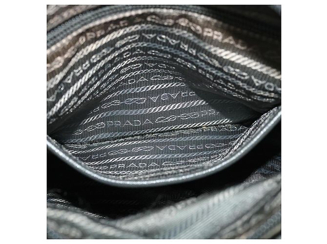 PRADA Borsa A Tracolla Nylon Grigio Auth ar6903 - vista 24