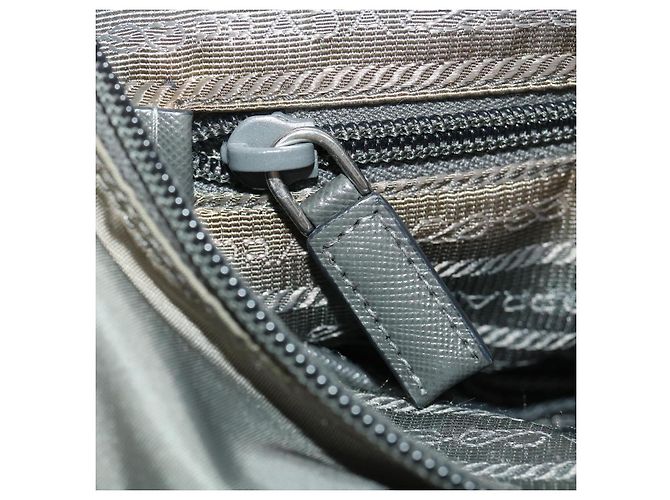 PRADA Borsa A Tracolla Nylon Grigio Auth ar6903 - vista 25