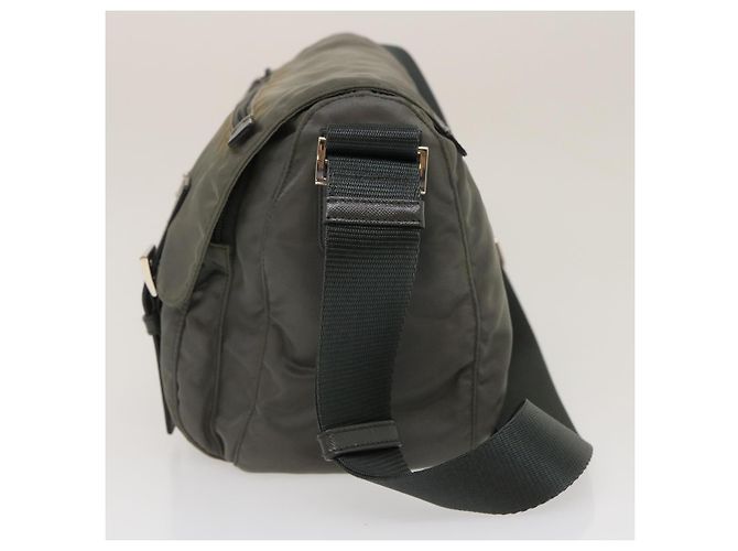 PRADA Borsa A Tracolla Nylon Grigio Auth ar6903 - vista 4