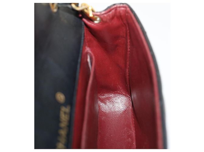 CHANEL Matelasse Borsa a spalla Pelle di agnello Nero Oro CC Auth jk1831 D'oro - vista 21