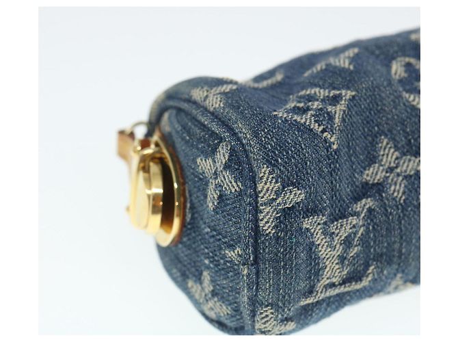LOUIS VUITTON Monogram Denim Trousse Speedy Pochette Bleu M95082 LV Auth pt1033 - vue 14