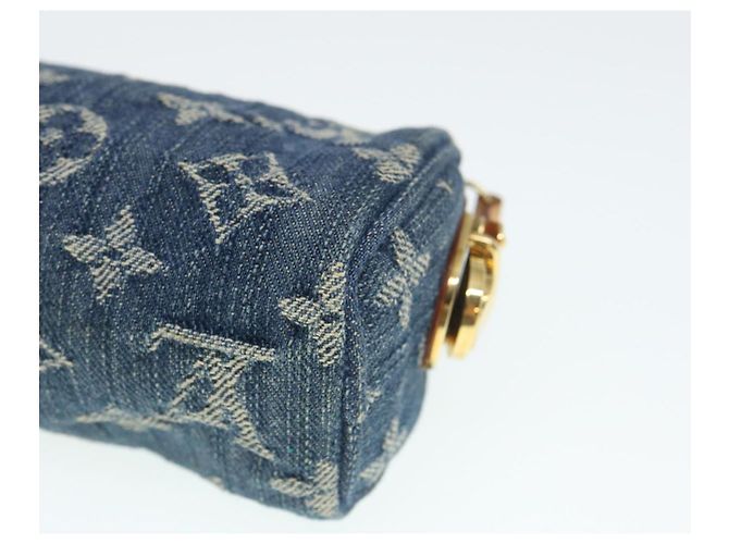 LOUIS VUITTON Monogram Denim Trousse Speedy Pochette Bleu M95082 LV Auth pt1033 - vue 15
