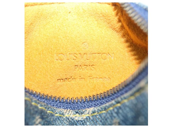 LOUIS VUITTON Monogram Denim Trousse Speedy Pochette Bleu M95082 LV Auth pt1033 - vue 19