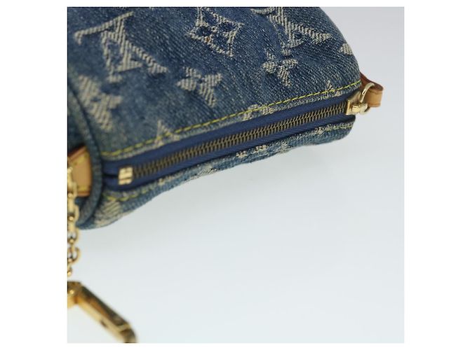 LOUIS VUITTON Monogram Denim Trousse Speedy Pochette Bleu M95082 LV Auth pt1033 - vue 5