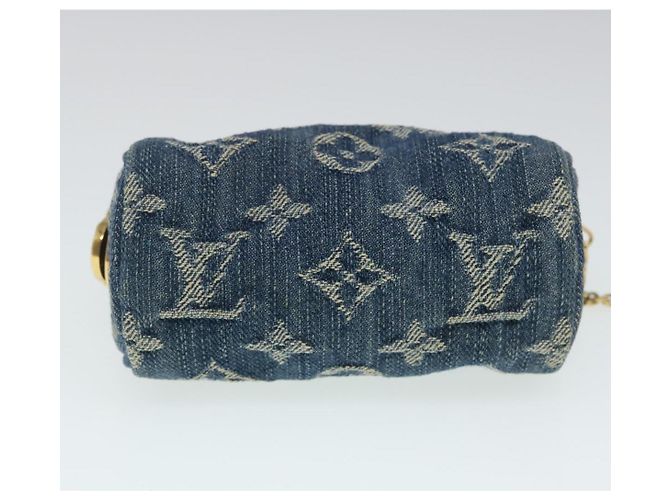 LOUIS VUITTON Monogram Denim Trousse Speedy Pochette Bleu M95082 LV Auth pt1033 - vue 6