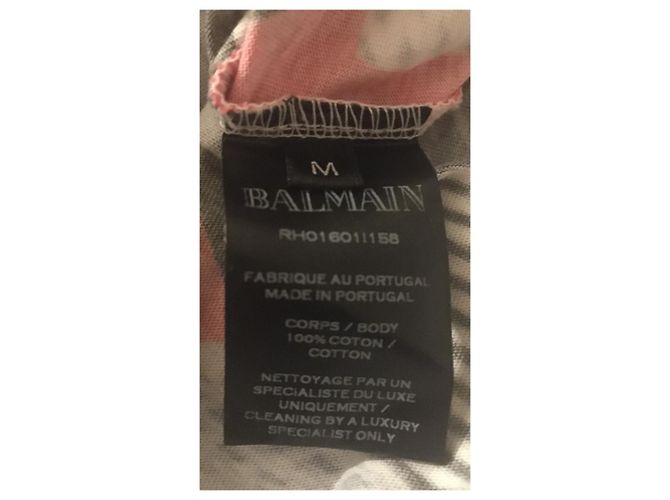 Camiseta Balmain de rayas de algodón con estampado de ancla M Multicolor - vista 6