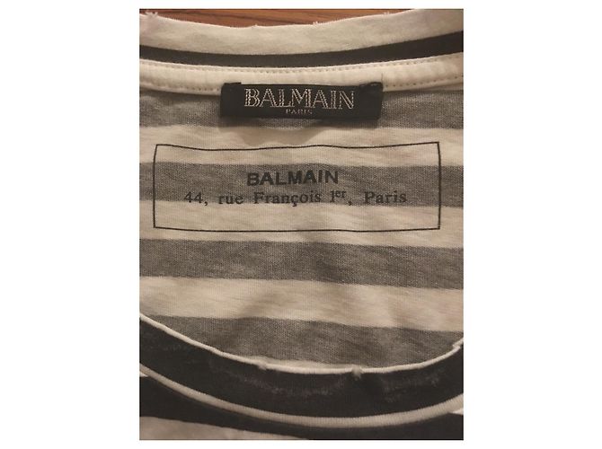 Camiseta Balmain de rayas de algodón con estampado de ancla M Multicolor - vista 7