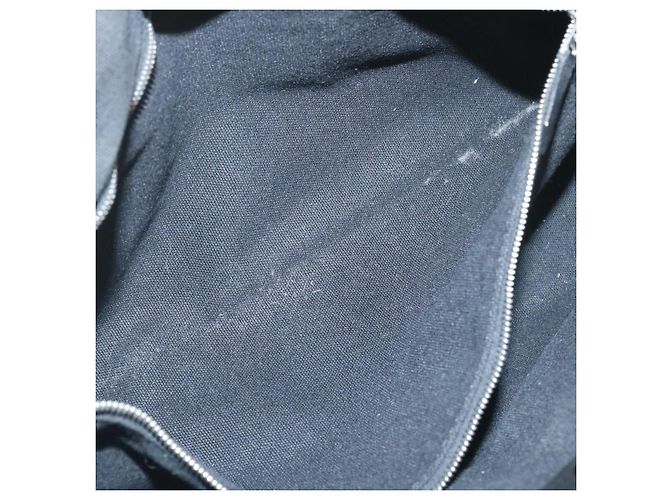 Hermès HERMES Troca Bolsa de mão horizontal PM Lona Preta Auth yt722 Preto - vista 12