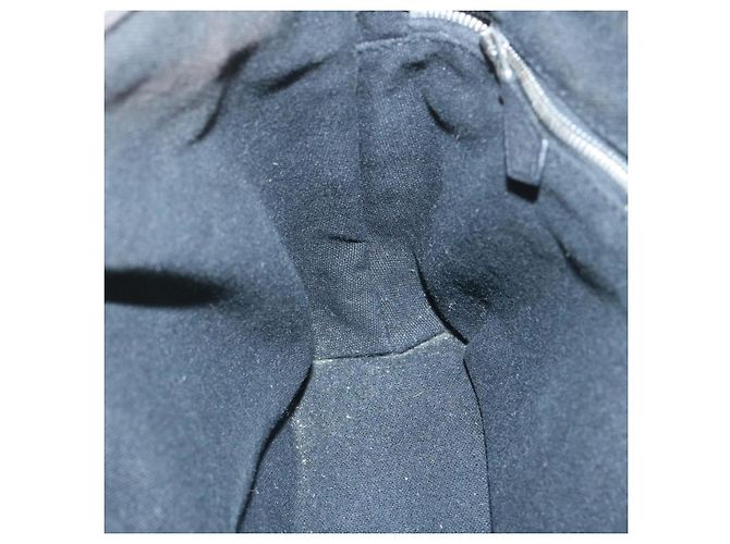 Hermès HERMES Troca Bolsa de mão horizontal PM Lona Preta Auth yt722 Preto - vista 21