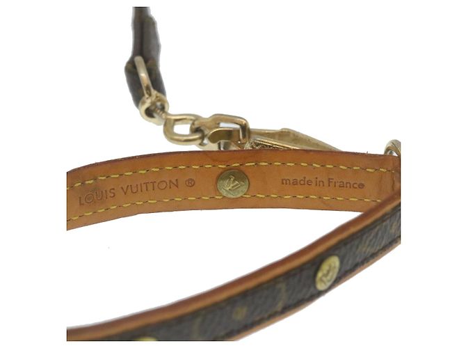 LOUIS VUITTON Monogram Leash Baxter Collier Baxter MM Dog Leash LV Auth yk4099 - vue 11