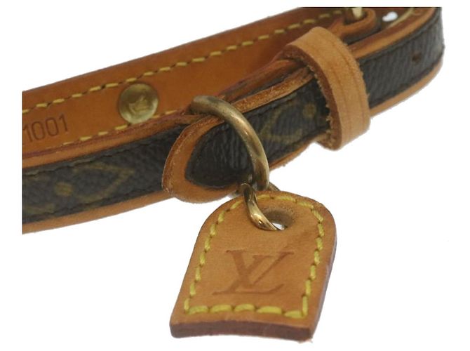 LOUIS VUITTON Monogram Leash Baxter Collier Baxter MM Dog Leash LV Auth yk4099 - vue 9