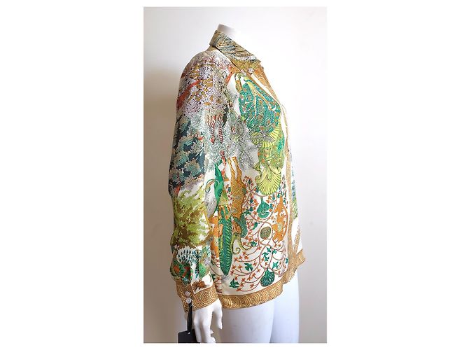 Parka de seda Hermès Les Légende de l'Arbre Multicolor - vista 3