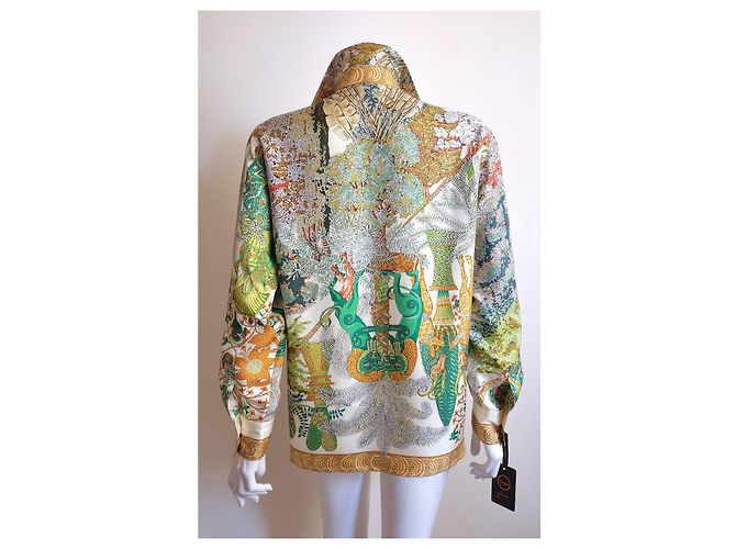 Parka de seda Hermès Les Légende de l'Arbre Multicolor - vista 4