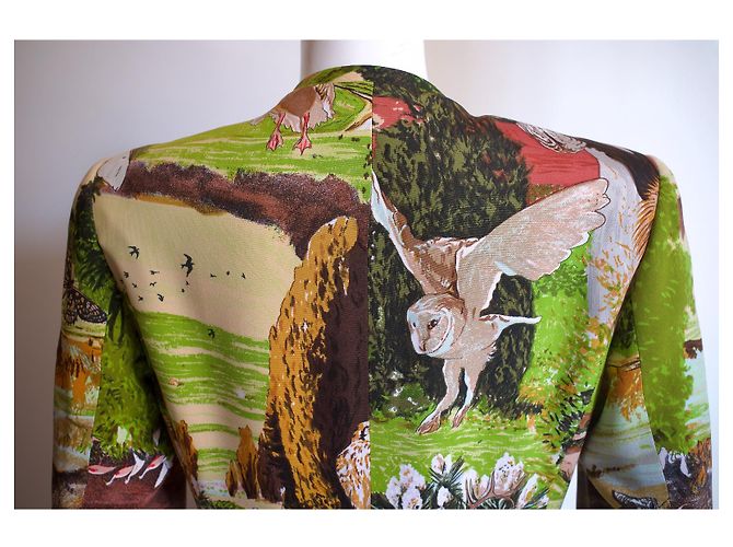 Hermès Seidenblazer mit Foulard-Motiv Mehrfarben - Ansicht 11