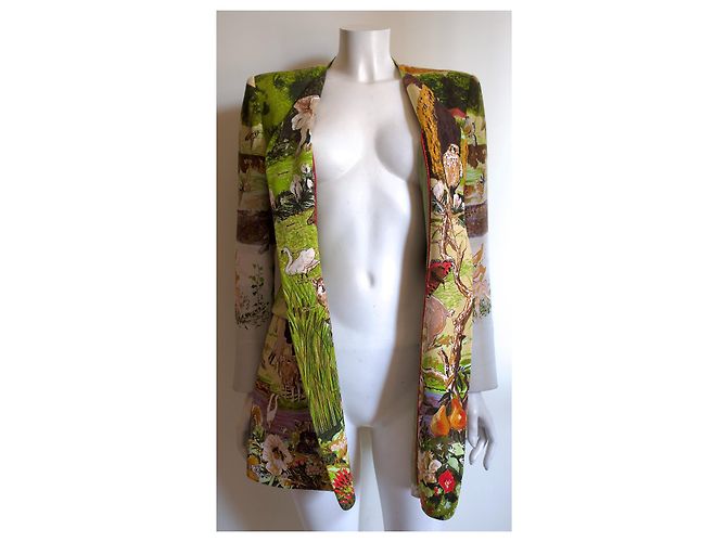 Hermès Seidenblazer mit Foulard-Motiv Mehrfarben - Ansicht 14