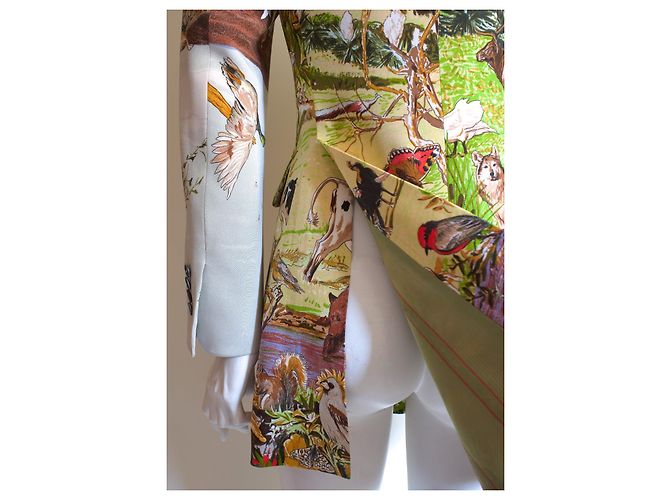 Hermès Seidenblazer mit Foulard-Motiv Mehrfarben - Ansicht 16