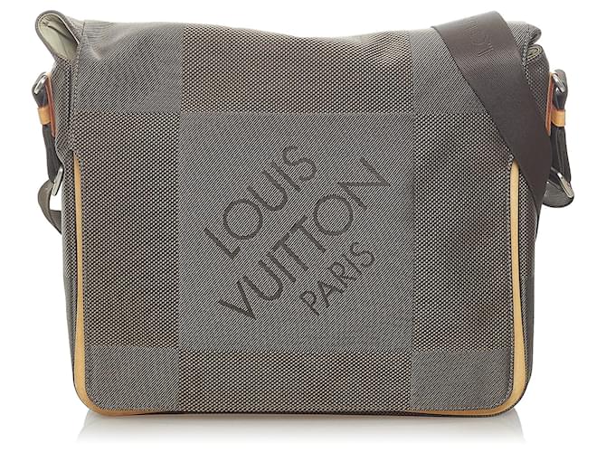 Louis Vuitton Brown Damier Geant Terre Messenger Bag Leather Cloth Pony