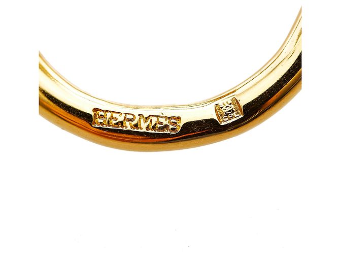 Hermès Hermes Gold Jumbo Hook Scarf Ring Golden - view 4