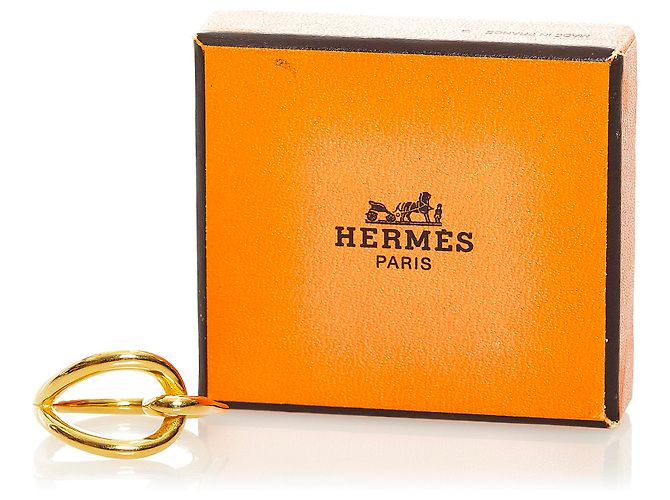 Hermès Hermes Gold Jumbo Hook Scarf Ring Golden - view 5