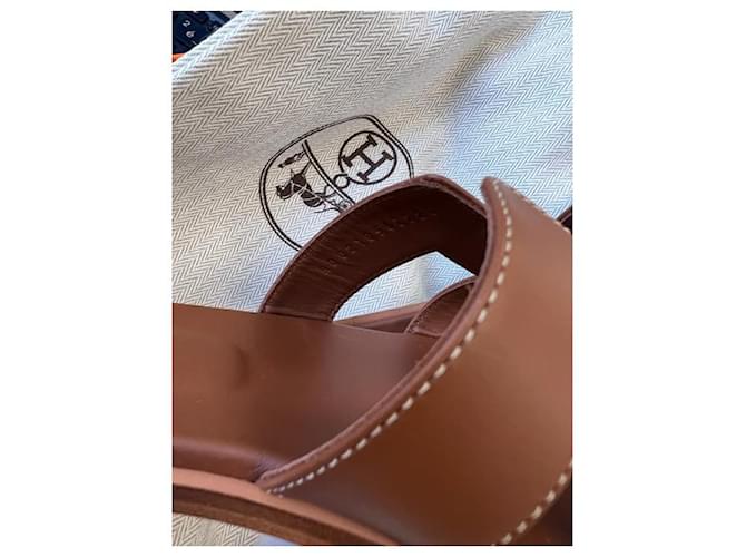 Hermès Hermes Oran Hellbraun - Ansicht 3