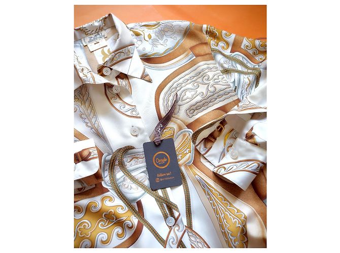 Hermès Seidenhemd Festival Design Mehrfarben - Ansicht 10