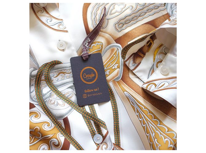 Hermès Seidenhemd Festival Design Mehrfarben - Ansicht 11