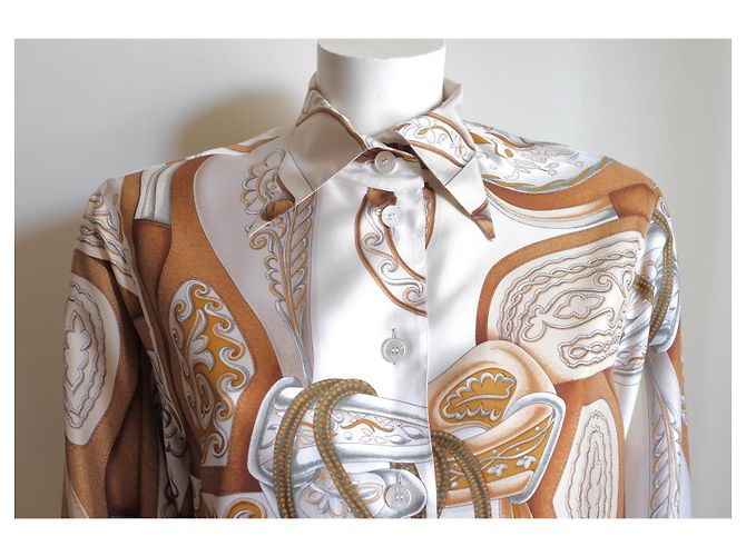 Hermès Seidenhemd Festival Design Mehrfarben - Ansicht 5