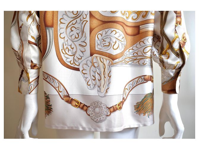 Hermès Seidenhemd Festival Design Mehrfarben - Ansicht 8