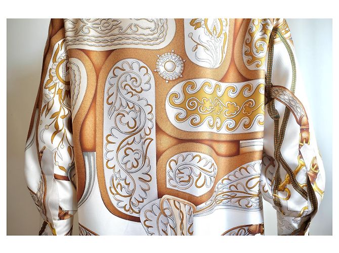 Hermès Seidenhemd Festival Design Mehrfarben - Ansicht 9