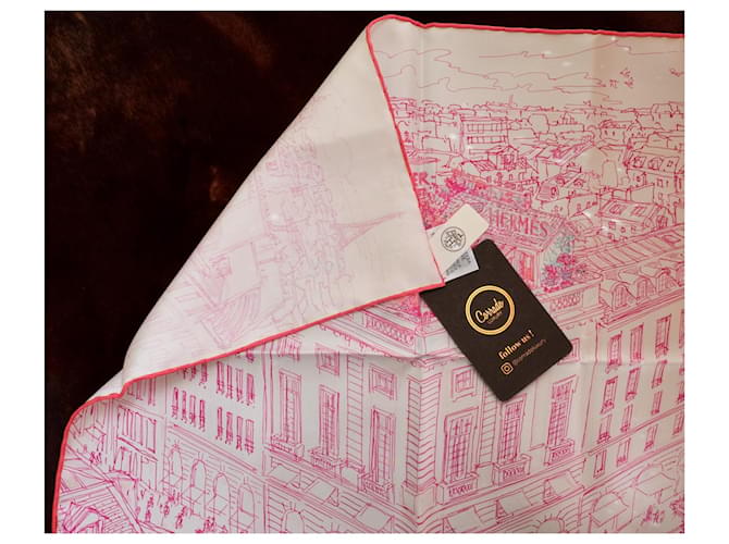 Hermès Gavroche Seidentuch rosa Pink - Ansicht 4