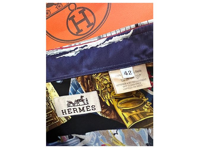 Seidenhemd für Herren von Hermès Mehrfarben - Ansicht 11