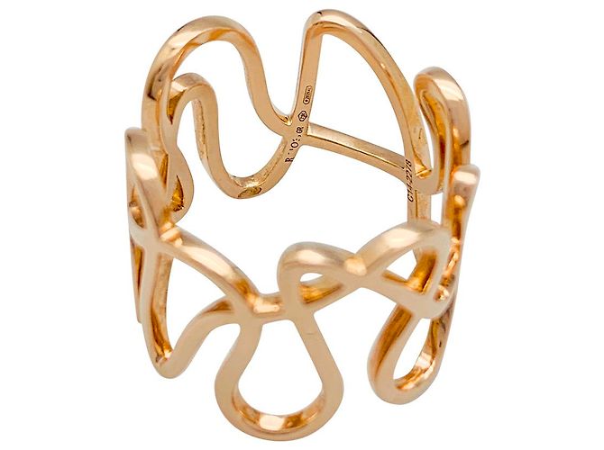 Anello Repossi "White Noise" in oro rosa. - vista 4