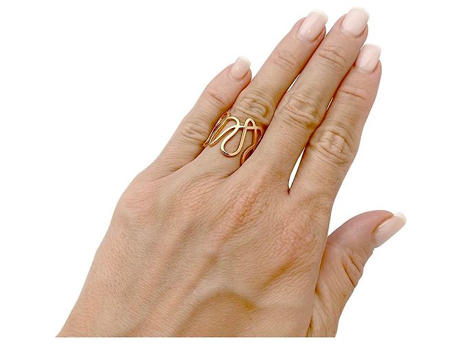 Anello Repossi "White Noise" in oro rosa. - vista 7