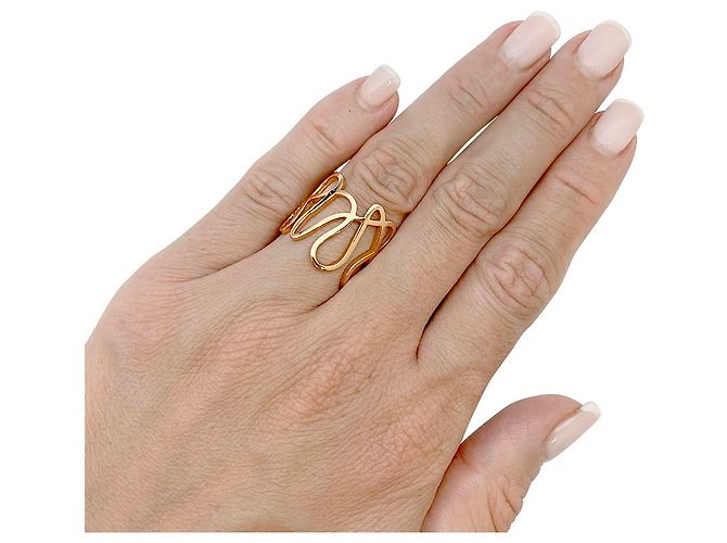 Anello Repossi "White Noise" in oro rosa. - vista 8