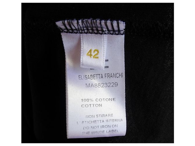 ELISABETTA FRANCHI BLUSE "GOLD". Schwarz - Ansicht 3